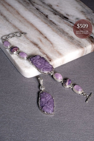 Lepidolite Carved butterfly Bundle - Bundle - only found at SARDA™