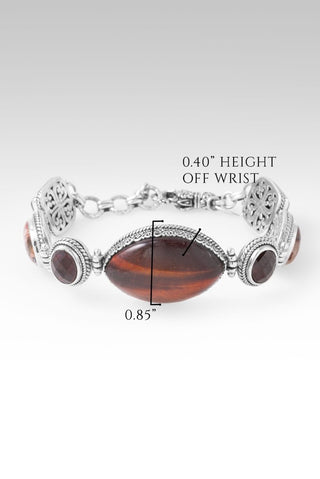 Less Apathy, More Love Bracelet™ in Chocolate Tiger's Eye, Laguna Lace Agate & Garnet - Multi Stone - only found at SARDA™