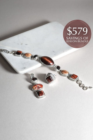 Less Apathy, More Love in Chocolate Tiger's Eye Bundle - Bundle - only found at SARDA™