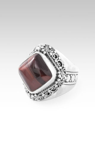 Less Apathy, More Love Ring™ in Chocolate Tiger's Eye - Dinner - only found at SARDA™
