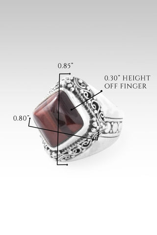 Less Apathy, More Love Ring™ in Chocolate Tiger's Eye - Dinner - only found at SARDA™