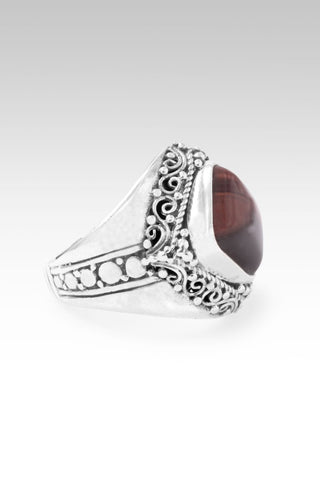 Less Apathy, More Love Ring™ in Chocolate Tiger's Eye - Dinner - only found at SARDA™