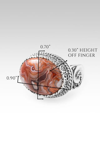 Less Apathy, More Love Ring™ in Laguna Lace Agate - Dinner - only found at SARDA™
