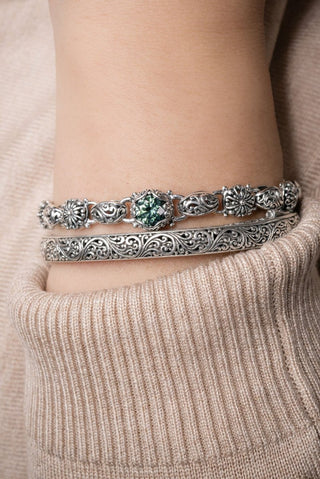 Less Distraction, More Awareness Bracelet™ in Bali Hai™ Mystic Moissanite - Single Stone - only found at SARDA™