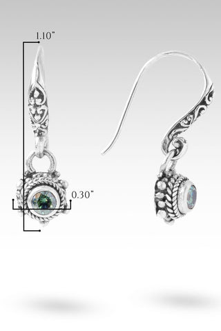 Less Distraction, More Awareness Earrings II™ in Bali Hai™ Mystic Moissanite - Bali Wire - only found at SARDA™