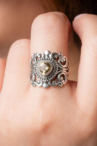 Less Ego, More Heart Ring™ in Yellow Beryl - Dinner - only found at SARDA™