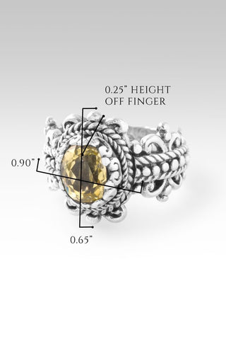 Less Expectation, More Thanks Ring™ in Canary Kunzite - Dinner - only found at SARDA™