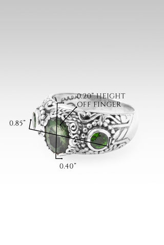 Less Fight, More Peace Ring™ in Chrome Apatite & Chrome Diopside - Dinner - only found at SARDA™