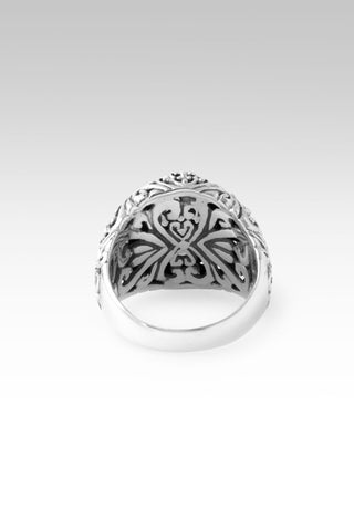 Let Go Of Insecurities Ring™ in Black Onyx - Statement - only found at SARDA™