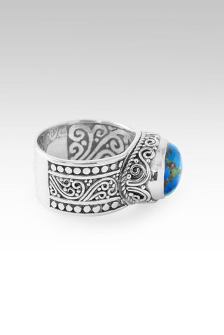 Let Go Of Worries Ring™ in Bali Blue Barite - Statement - only found at SARDA™