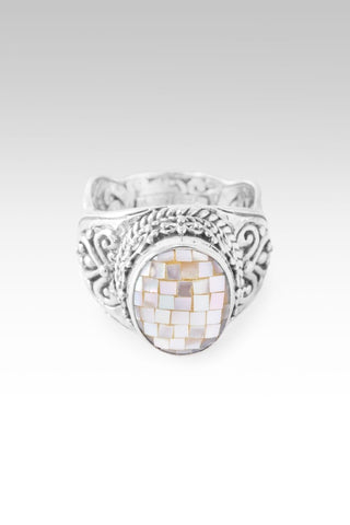 Let Healing Begin Ring™ in Rainbow Champagne Mother Of Pearl Mosaic - Statement - only found at SARDA™