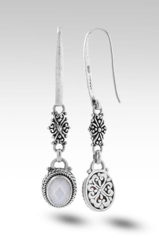 Let Promises Shine Earrings™ in White Mother of Pearl - Bali Wire - SARDA™
