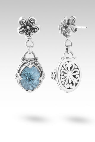 Lift Me Higher Earrings™ in Arctic Blue Topaz - Stud Dangle - only found at SARDA™