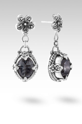 Lift Me Higher Earrings™ in Heather Grey™ Mystic Quartz - Stud Dangle - only found at SARDA™