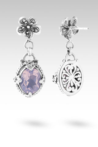 Lift Me Higher Earrings™ in Lavender Moon Quartz - Stud Dangle - only found at SARDA™