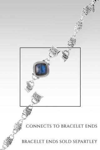 Linked in Faith Bracelet Component™ in Labradorite - Component - only found at SARDA™
