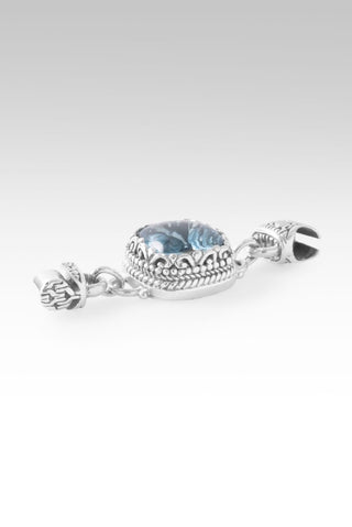 Linked in Faith Interchangeable Bracelet Component™ in Arctic Blue Topaz - Bracelet Component - only found at SARDA™
