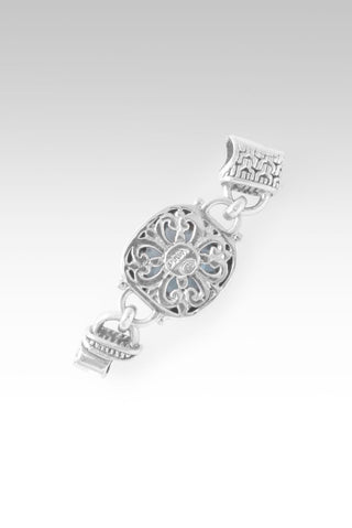 Linked in Faith Interchangeable Bracelet Component™ in Arctic Blue Topaz - Bracelet Component - only found at SARDA™