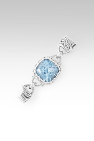 Linked in Faith Interchangeable Bracelet Component™ in Arctic Blue Topaz - Bracelet Component - only found at SARDA™