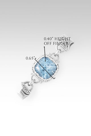 Linked in Faith Interchangeable Bracelet Component™ in Arctic Blue Topaz - Bracelet Component - only found at SARDA™