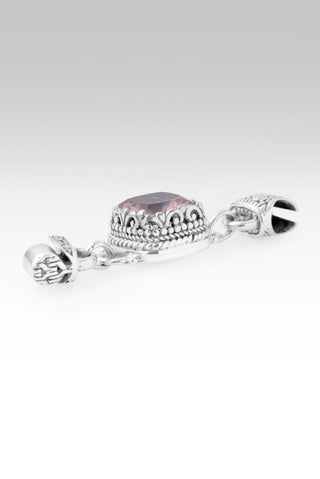 Linked in Faith Interchangeable Bracelet Component™ in Cloud Pink Rose Quartz - Bracelet Component - only found at SARDA™