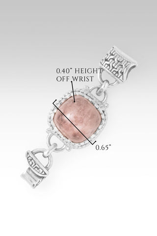 Linked in Faith Interchangeable Bracelet Component™ in Cor-De-Rosa Morganite - Bracelet Component - only found at SARDA™