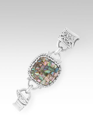 Linked in Faith Interchangeable Bracelet Component™ in Galaxy Abalone Mosaic - Bracelet Component - only found at SARDA™