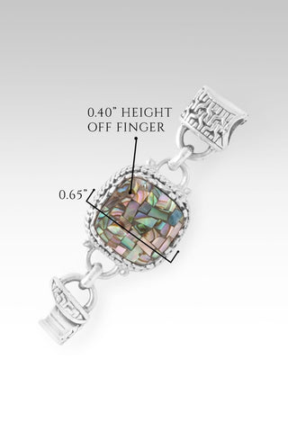 Linked in Faith Interchangeable Bracelet Component™ in Galaxy Abalone Mosaic - Bracelet Component - only found at SARDA™
