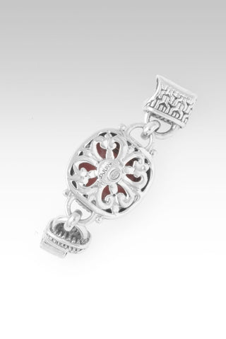Linked in Faith Interchangeable Bracelet Component™ in Light Pink Mother Of Pearl Quartz - Bracelet Component - only found at SARDA™