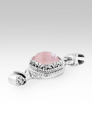 Linked in Faith Interchangeable Bracelet Component™ in Light Pink Mother Of Pearl Quartz - Bracelet Component - only found at SARDA™