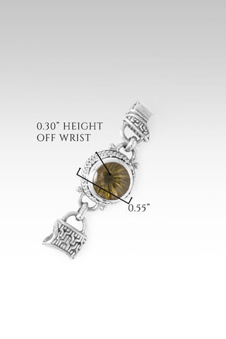 Linked in Faith Interchangeable Bracelet Component™ in Olive Quartz - Bracelet Component - only found at SARDA™