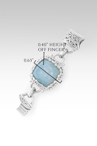 Linked in Faith Interchangeable Bracelet Component™ in Paraiba Chalcedony - Bracelet Component - only found at SARDA™