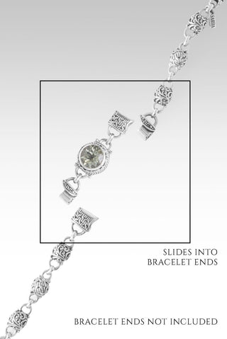 Linked in Faith Interchangeable Bracelet Component™ in Prasiolite - Bracelet Component - only found at SARDA™