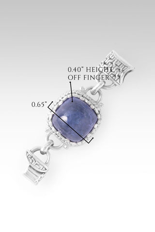 Linked in Faith Interchangeable Bracelet Component™ in Tanzanite - Bracelet Component - only found at SARDA™