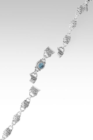Linked in Faith Interchangeable Bracelet™ in Blue Zircon - Multi Link - only found at SARDA™