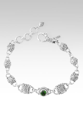 Linked in Faith Interchangeable Bracelet™ in Chrome Diopside - Multi Link - only found at SARDA™