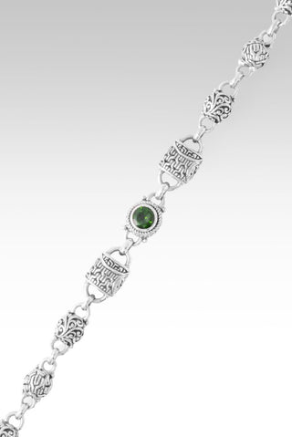 Linked in Faith Interchangeable Bracelet™ in Chrome Diopside - Multi Link - only found at SARDA™