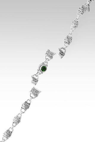 Linked in Faith Interchangeable Bracelet™ in Chrome Diopside - Multi Link - only found at SARDA™