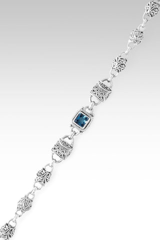 Linked in Faith Interchangeable Bracelet™ in London Blue Topaz - Multi Link - only found at SARDA™