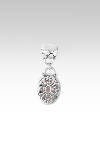 Linked in Faith Interchangeable Necklace Component™ in Cloud Pink Rose Quartz - Interchangeable - only found at SARDA™