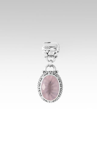 Linked in Faith Interchangeable Necklace Component™ in Cloud Pink Rose Quartz - Interchangeable - only found at SARDA™