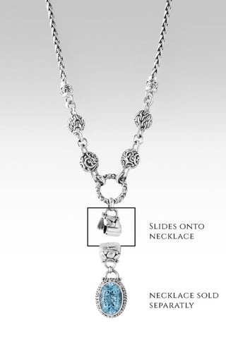 Linked in Faith Interchangeable Necklace Component™ in Swiss Blue Topaz - Interchangeable - only found at SARDA™