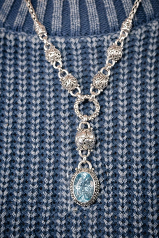 Linked in Faith Interchangeable Necklace Component™ in Swiss Blue Topaz - Interchangeable - only found at SARDA™