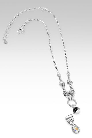 Linked in Faith Interchangeable Necklace™ in Mercury Mist™ Mystic Topaz - Multi Link - only found at SARDA™
