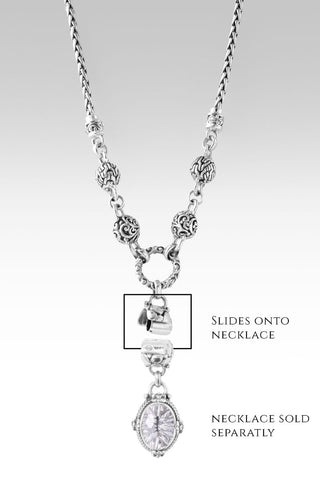 Linked in Faith Necklace Component™ in White Quartz - Component - only found at SARDA™