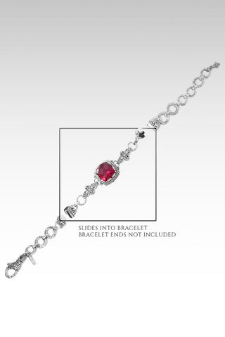 Linked in Love Interchangable Bracelet Component™ in Red Lab Created Ruby - Bracelet Component - only found at SARDA™