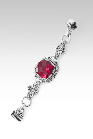 Linked in Love Interchangable Bracelet Component™ in Red Lab Created Ruby - Bracelet Component - only found at SARDA™