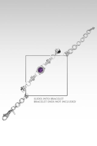 Linked in Love Interchangeable Bracelet Component™ in Amethyst - Bracelet Component - only found at SARDA™