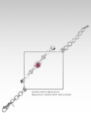 Linked in Love Interchangeable Bracelet Component™ in Red Ruby - Bracelet Component - only found at SARDA™
