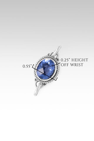 Linked in Unity Interchangeable Component™ in Blue Violet Fluorite - Single Stone - only found at SARDA™